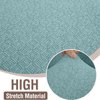 HDCAXKJ Sectional Couch Cover L Shape Stretch Sofa Covers Washable Jacquard Corner Couch Slipcover Non Slip Sectional Slip Cover U Shaped Furniture Protector for Pets Dogs (Cyan, Large)