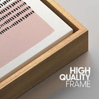 SIGNWIN Framed Canvas Print Wall Art Set Pink Geometric Color Block Collage Abstract Shapes Illustrations Modern Art Contemporary Minimal Ultra for Living Room, Bedroom, Office - 24"x36"x3 Natural