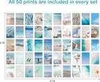 Y2K BOO Beach Blue Aesthetic Wall Collage Kit - 50 Dreamy Beach Scenes and Blue Aesthetic Photos for Teen Room Decor, Perfect Wall Art for Beachy Spaces, Ideal for Teens and College Dorms