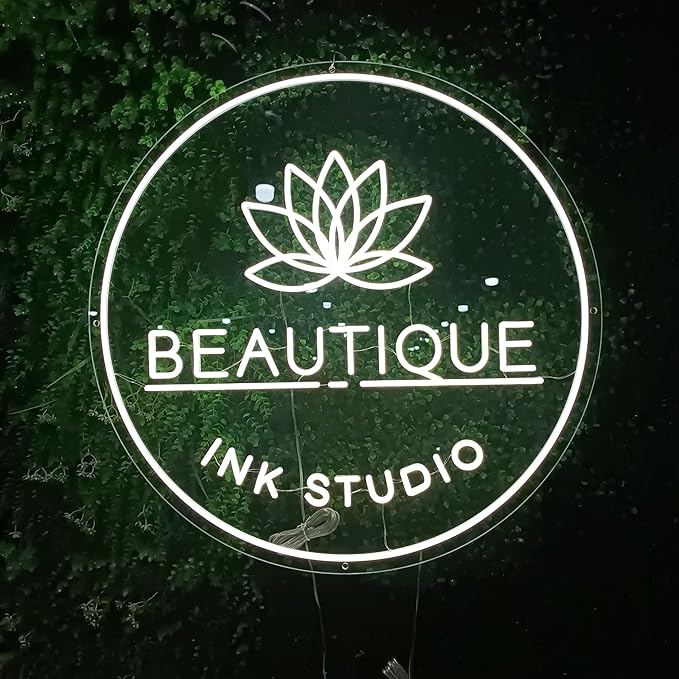 Custom Business Neon Sign，LED Neon lights Professional customized, Custom Neon Signs Personalized for Studio Office Storefront Logo Gym Restaurant Store Hotel Bar Salon Beauty Nail Shop Party Prom