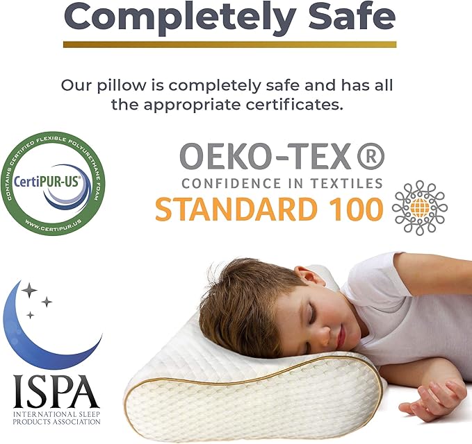 Royal Therapy 1-pack Memory Foam Pillow, Cervical, Queen Contour Pillow, Orthopedic Pillow for Neck Support, Neck Pain, Side Sleepers, CertiPUR-US