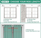 Industrial Curtain Rods, 2 Pack 1 Inch Heavy Duty Curtain Rods, Indoor/Outdoor Curtain Rod, Wrap Around Blackout Curtain Rod, Rustic Black Drapery Rods for Windows 36 to 72 inch