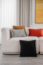 Fall Couch Pillow Cases 12x20 Burnt Orange: 2 Pack Cozy Soft Velvet Rectangular Throw Pillow Covers for Farmhouse Home Decor