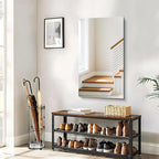 Frameless Mirror, 20x36 Inch Bathroom Mirrors for Wall, Rectangle Bathroom Vanity Mirrors with Polished Edge, Hangs Horizontally or Vertically for Bathroom, Bedroom and Living Room