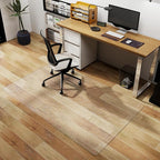 Chair Mat for Hard Floors, Tydle 36" x 36" Office Chair Mat for Hardwood Floors, Vinyl Floor Mat for Gaming Chairs, Non-Slip Floor Protector Rolling Computer Desk Mat for Home Office (Clear-Rose)