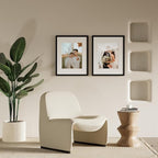 Vittanly 18x24 Picture Frames Set of 9, Shatter Resistant Plexiglass, Display 16x20 Pictures with Mat or 18x24 without Mat, Photo Frames for Wall or Tabletop, PVC Frame, Black