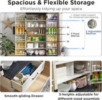 72" Farmhouse Kitchen Pantry Cabinet with Drawer, Tall Storage Cabinet with 2 Barn Doors and Shelves, Versatile Large Rustic Cupboard for Dining Room, Bathroom, Living Room, Laudry, White