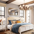 Kelly Miller 30"x48" Large Gold Mirror for Wall Decor, Modern Decorative Mirror Rectangle Wall Vanity Mirror Bevelled Full Length Mirror for Bathroom Living Room Bedroom Farmhouse Fireplace Entryway