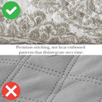 Southshore Fine Living, Inc. Quilt Comforter, Twin XL Dorm Bedding Set, Stain Resistant, Machine Washable Boho Bed Spread, Twin XL Quilt Bedspread Set w/Pillow Sham, Ashanti Bone