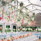 IPOPU 4Pcs Faux Pink Artificial Delphiniums, 24.8 Inch Long Stem Artificial Jacaranda Flowers for Tall Vases, Fake Delphiniums for Artificial Flower Arrangements, Home Party Decorations