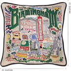 Catstudio Birmingham Embroidered Decorative Throw Pillow