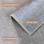 Area Rugs 8x10 for Living Room Bedroom, Modern Abstract Machine Washable Rug, Large Soft Low Pile Floor Cover with Non Slip Backing for Dining Room, Coral Pink