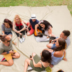 PHF 100% Cotton Waffle Blanket Oversized King 120"x120", Lightweight Breathable Extra Large 10'x10' Summer Blankets for Bed, Giant Big Luxury Aesthetic Woven Bedding for Home Decor, Undyed