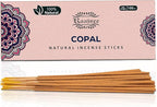 100% Natural Copal Incense Sticks 100 gm Pack, Charcoal Free –– Organic Non Toxic Insence Sticks, Made with Flowers - Meditation Gifts for Spiritual Cleansing