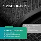 Mibao Front Door Mat Outside Entrance, Durable Outdoor Indoor Mat, Low Profile Heavy Duty Doormat, Non-Slip, Traps Dirt and Moisture, Easy Clean Patio Porch Entryway Mat, 29.5" x 17", Grey