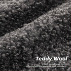 Foindtower 2 Pieces 26x26 Inch Dark Gray, Faux Fur Throw Pillow Cover Accent Sherpa Furry Pillow Covers Fuzzy Soft Pillowcases Cozy Sheepskin Decorative Fleece Cushion Case for Bed Couch Living Room