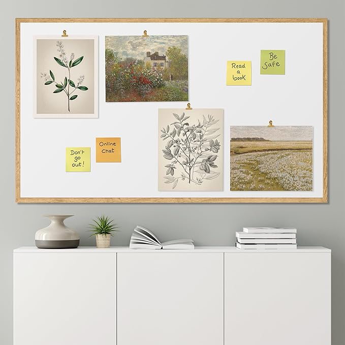 SIGNWIN Poster Bathroom Decor, Wall Art Room Decor Multicolor for Living Room, Bedroom, Office Autumn Spring Rustic Flower Landscape Classic Vintage Retro Illustrations - 12"x16"x4