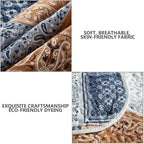 Travan 3-Piece Queen Quilt Sets with Shams Oversized Bedding Bedspread Reversible Coverlet Set, Queen Size