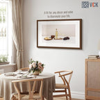 VCK 24x36 Brown Poster Frame 3 Pack, Wood Picture Frame with Exclusive Wood Grain, Wall Mounting Hanging