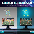 Lacrosse Neon Sign-Dimmable Sport Wall Decor With USB Power, Unique Lacrosse Gifts for Boys & Men, LED Bedroom Light for Man Cave College Dorm Lacrosse Fan Accessories