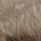 Latepis Runner Faux Fur Rug Camel Beige 2x6 Rugs Fluffy Furry Washable Sheepskin Rug Small Area Rugs for Living Room Sofa Bedroom Carpets Sheepskin