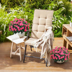 Artificial Impatiens Bouquet Flowers for Outdoors Silk Faux Flowers for Outdoor Impatiens Plants Decor Indoor Planters Kitchen Planters and Balcony Decorations 4PCS (Rose Red)