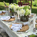 Double Sided Vintage Ribbed Taper Glass Candle Holders,Tea Candle Holder for Table Centerpieces, Wedding Decorations and Dinner Parties (Gray, 6 PCS)