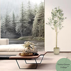 Artificial Olive Tree 6 ft Natural Olive Branches and Realistic Leaves for Modern Home Office Living Room Floor Decor 71 Inch