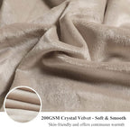 XeGe Luxury Faux Fur Throw, Soft 50x60 Fluffy Blanket, Shaggy Plush Decorative Couch Blanket, Winter Fall Cute Fuzzy Furry Lap Throw for Office Bedroom Living Room Khaki