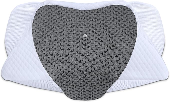 SAHEYER Cervical Pillowcase for Neck and Shoulder Pain Relief, Odorless Head Neck Pillows case for Sleeping, Ergonomic Orthopedic Support Bed Pillow Cover for Side, Back and Stomach Sleepers, Gray