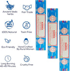 Satya Karma Incense Sticks, Satya Bng (Bangalore) Insenses 15gmx12 Pack with Raajsee Incense Holder Bundle, Satya Nagchampa Natural Incense