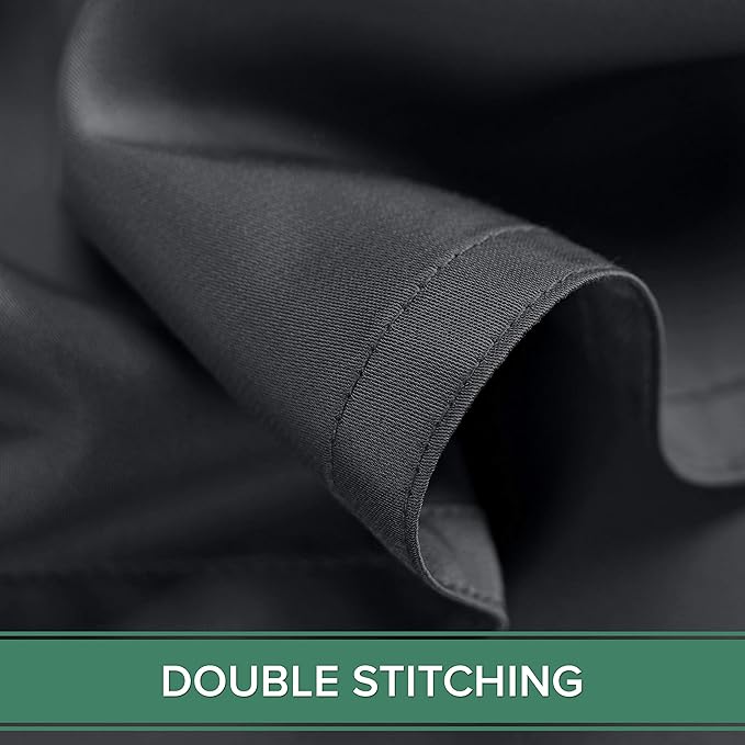 Full Sheets by Pure Bamboo, Genuine 100% Organic Viscose Derived from Bamboo Bed Sheet Set, Luxuriously Soft & Cooling, Double Stitching, 2 Year Quality Promise (Full, Charcoal)