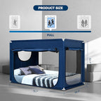 Bed Canopy Portable Blackout Bed Tent Privacy Tent for Adult Indoor Sleeping with 3 Doors, Storage Bag