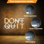 Don't Quit LED Neon Sign for Wall Decor, DO IT Neon Lights Party Decorations, USB Powered Switch Neon Lights lighting adjustable for Office Room, Gym Room, Man Cave, Gamer Room