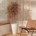 LA JOLIE MUSE 20inch Tall White Planters Set of 2,Large Tree Planters for Indoor Plants,Flower Containers for Front Porch, Honeycomb