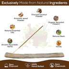 Satya Oodh Incense Sticks, Satya Bng Insenses 15gmx12 Pack with Raajsee Incense Holder Bundle, Satya Nagchampa Natural Incense