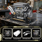 W16 Engine Building Blocks Set for Adults, STEM Mini 16-Cylinder Engine Model Kit That Runs, Compatible with Lego Car, DIY Physical Science Experiment Toy for Teens Kids Boys (801 PCS)