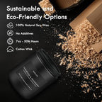 Teakwood & Mahogany Candle | Masculine Candles for Men, Gifts for Men - Soy Candle for Home Scented - Scented Candles for Home, Aromatherapy Gifts Long Lasting Burn Time - 7oz Black Jar