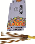 raajsee Lavender Incense Sticks 100 Gm Pack-100% Pure Organic Natural Hand Rolled Free from Chemicals-for Church,Aroma Therapy,Relaxation,Meditation,Positivity & Sensual Therapy