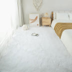 White Shag Area Rug 9x12: Large Fluffy Rug for Living Room - Big Plush Fuzzy Carpet(White, 9x12 Feet)