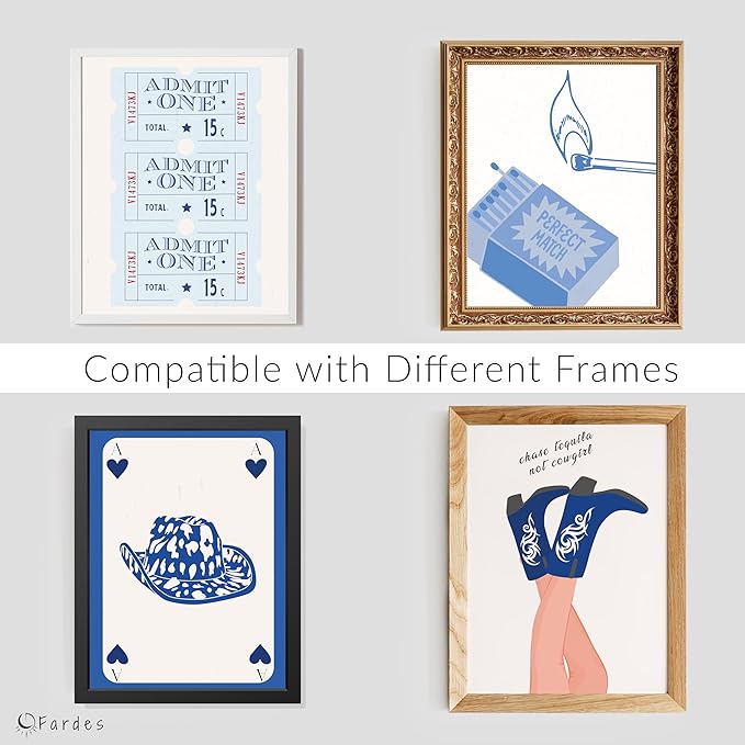 Framed Wall Art Set, Coastal Pictures for Home Decor, White Framed Room Prints, Coastal Wall Decor for Bedroom and Living Room, Beachy Wall Prints, Aesthetic Beach House Decor