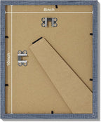 Vittanly 8x10 Picture Frames Set of 9, Shatter Resistant Plexiglass, Display 5x7 Pictures with Mat or 8x10 without Mat, Photo Frames for Wall or Tabletop, Engineered Wood, Navy