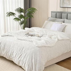 Esterra 100% Hand Knitted Chenille Throw Blanket, 50"x60", White, Polyester, Chunky Knit, Throw Blanket, 50x60 Inches