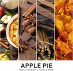 Apple Pie Fall Candles for Home Scented Halloween Easter Thanksgiving 40 Hours Burning 9oz Scented Candle, Aromatherapy Birthday Soy Candles Gift for Women Men