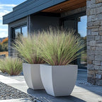 Fake Grass Artificial Grass Greenery Stems Fall Flowers Artificial Shrubs Wheat Grass Greenery Home Decor Artificial Plants Ornamental Grass Outdoor Fake Grass Leaves(24pcs) Purple-Green