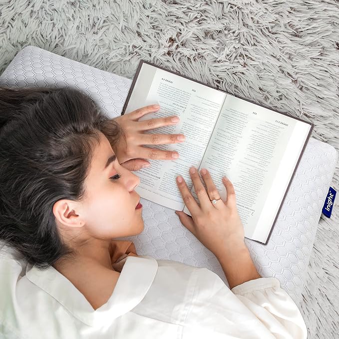 inight Stomach Sleeper Pillows, Thin Memory Foam Pillow, Flat Cooling Gel Pillow for Sleeping Travel with Adjustable Layer-2.75/1.97 inches, Washable Cover, Standard Size with Oeko-TEX & CertiPUR-US