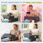 Reading Pillow for Gaming,Lap Desk Pillow for Laptop,Arm Rest Pillow for Reading, Working, Crocheting, Playing Steam Deck Switch or Sitting in Bed,Sofa