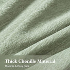 Couch Cover for Dogs Sectional Sofa Covers Washable for 2 Cushion Couch, Chenille Couch Cover Blanket, Sectional Sofa Slipcovers, Multi-Use Furniture Protector for Kids, Pets, 71" X118", Sagegreen