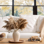 Ceramic Flower Vase Home Decor - Large Farmhouse Table Vases Rustic Vintage Living Room Kitchen Bedroom Decorations for House Book Shelf Office Coffee Desk Dining Fireplace (9" Rustic)