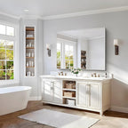 40x48inch Silver Bathroom Mirror, Silver Rectangle Mirror with Frame, Large Rectangular Wall Mirrors for Bathroom, Living Room, Hair Salon, Big Farmhouse Mirror Hang Horizontal/Vertical